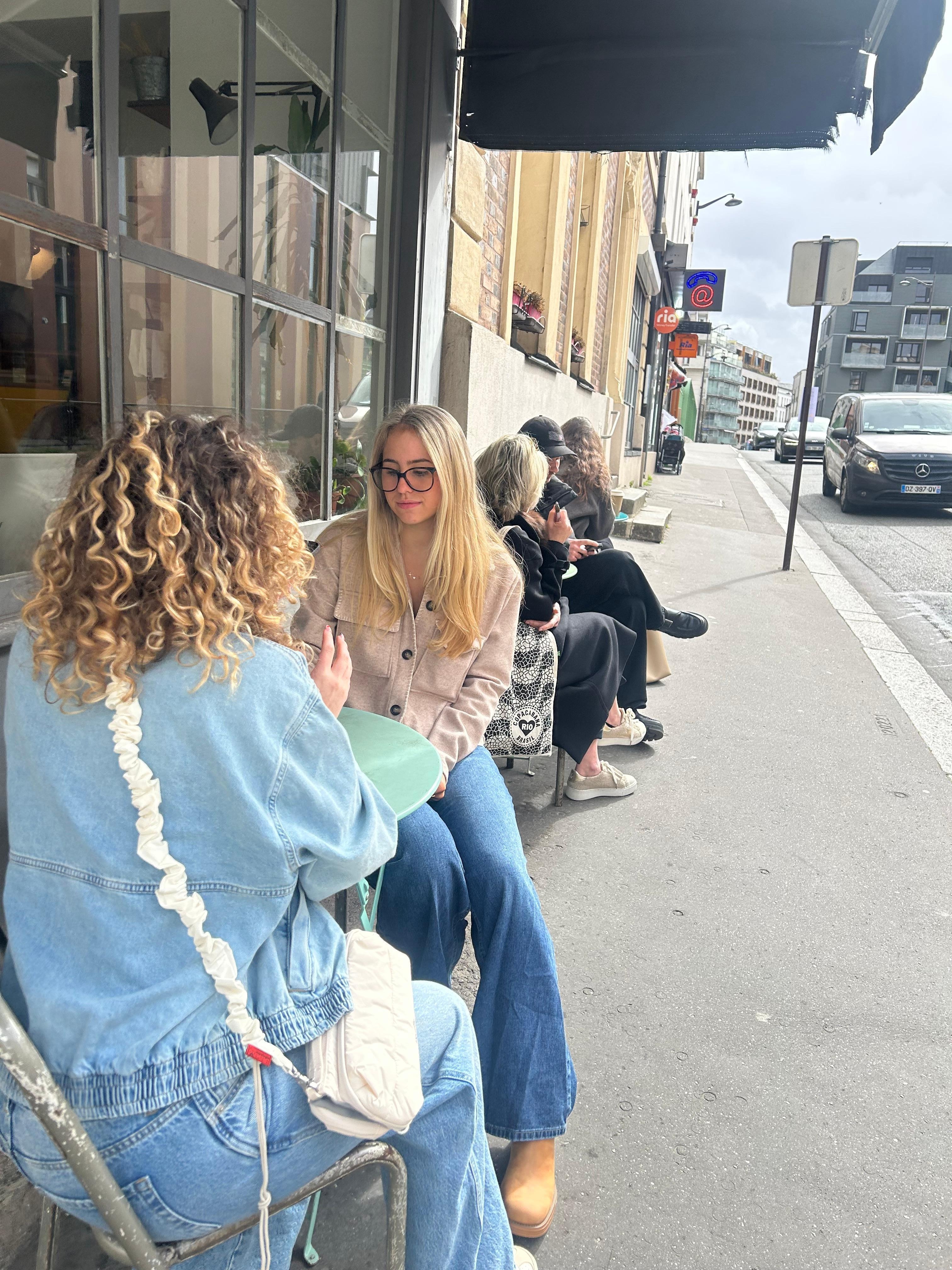 Sitting at that café