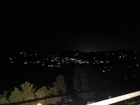 The first view that we saw when we arrived at 11 pm at night!