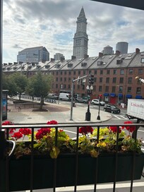 View from our room. Great location for staying in Boston.