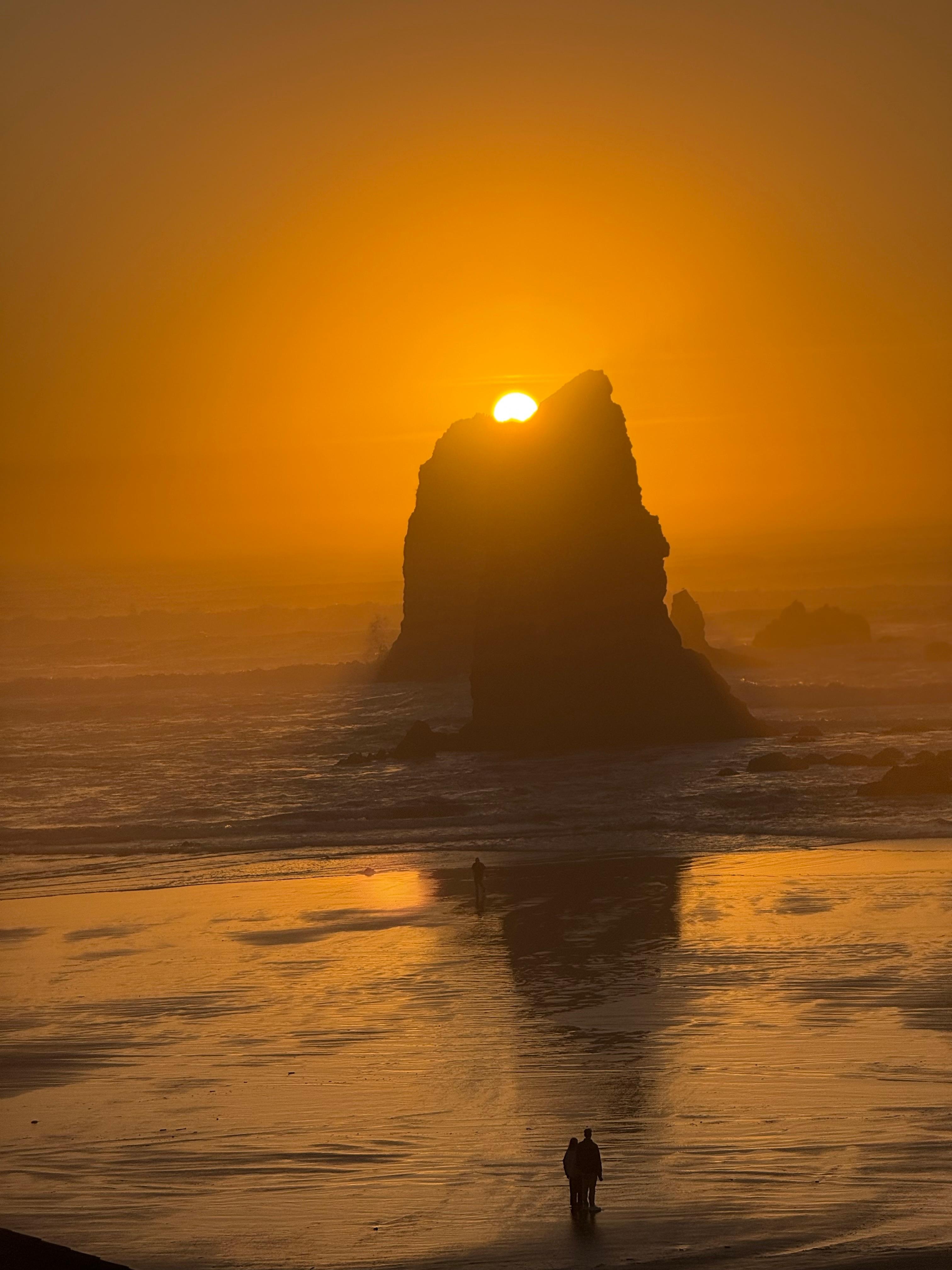 Spectacular sunset our first night.