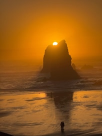 Spectacular sunset our first night.