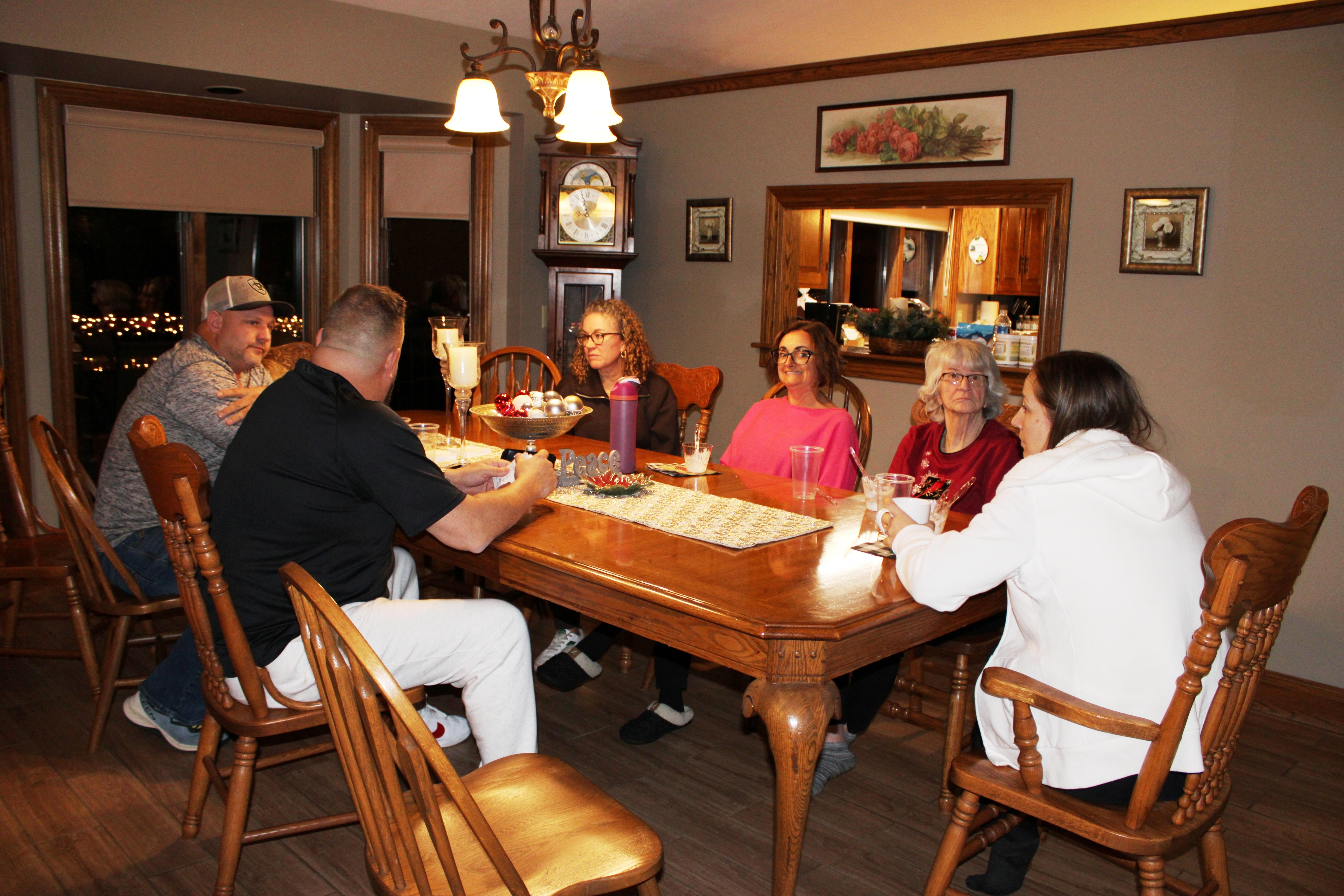 Conversation around the dining table
