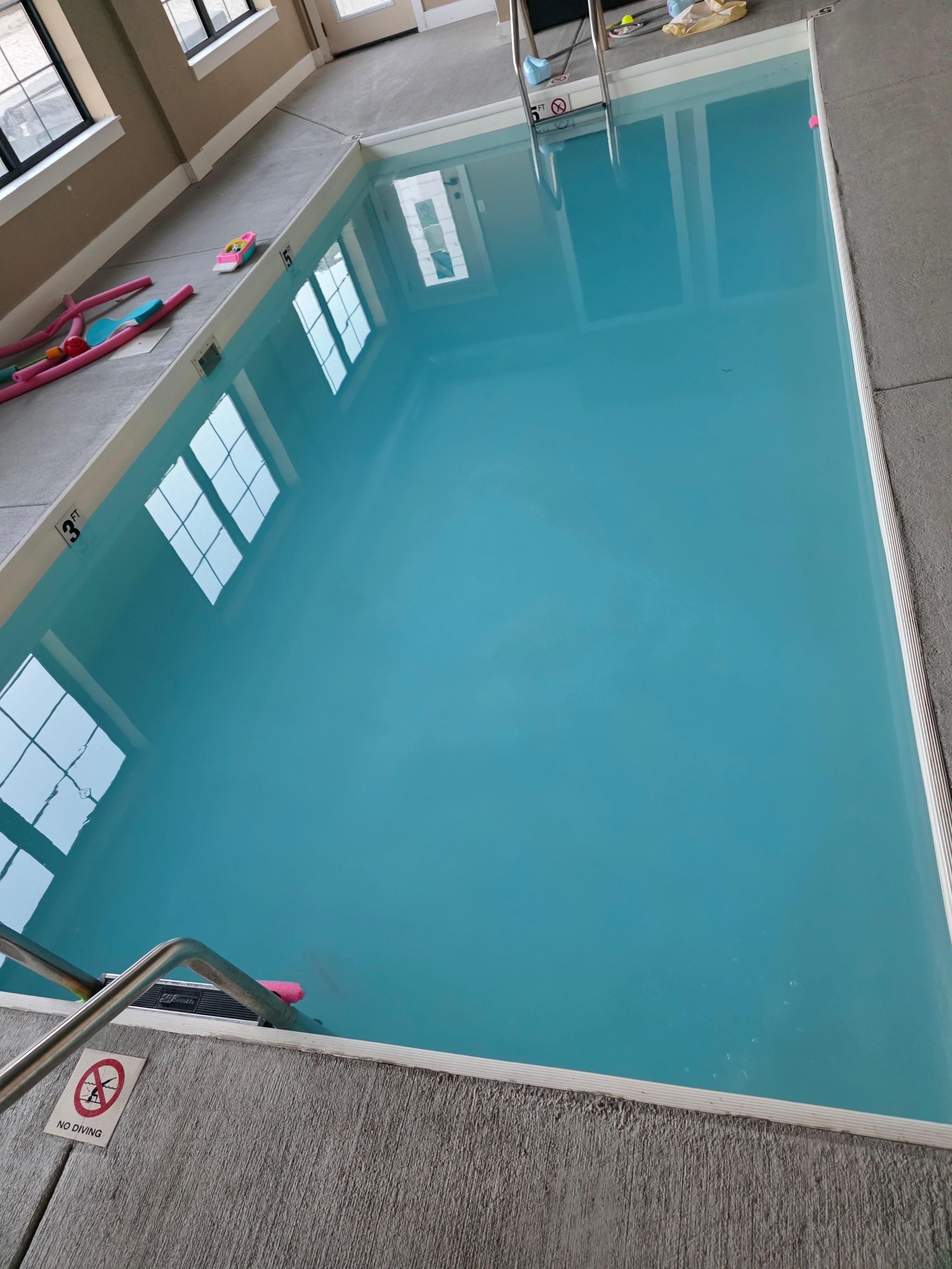 Pool on our arrival