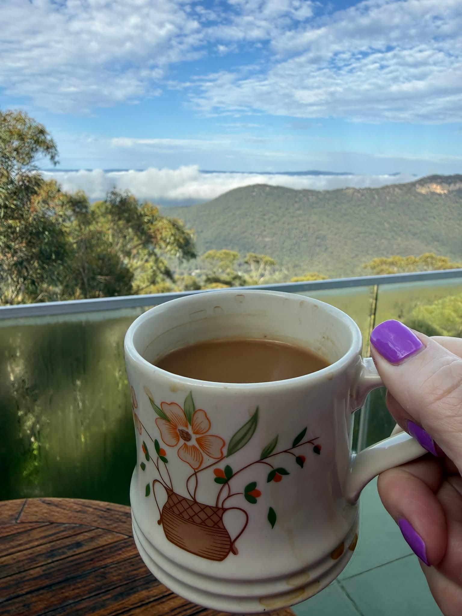 Morning coffee with a view