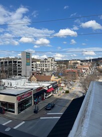 Dickson Street from the balcony