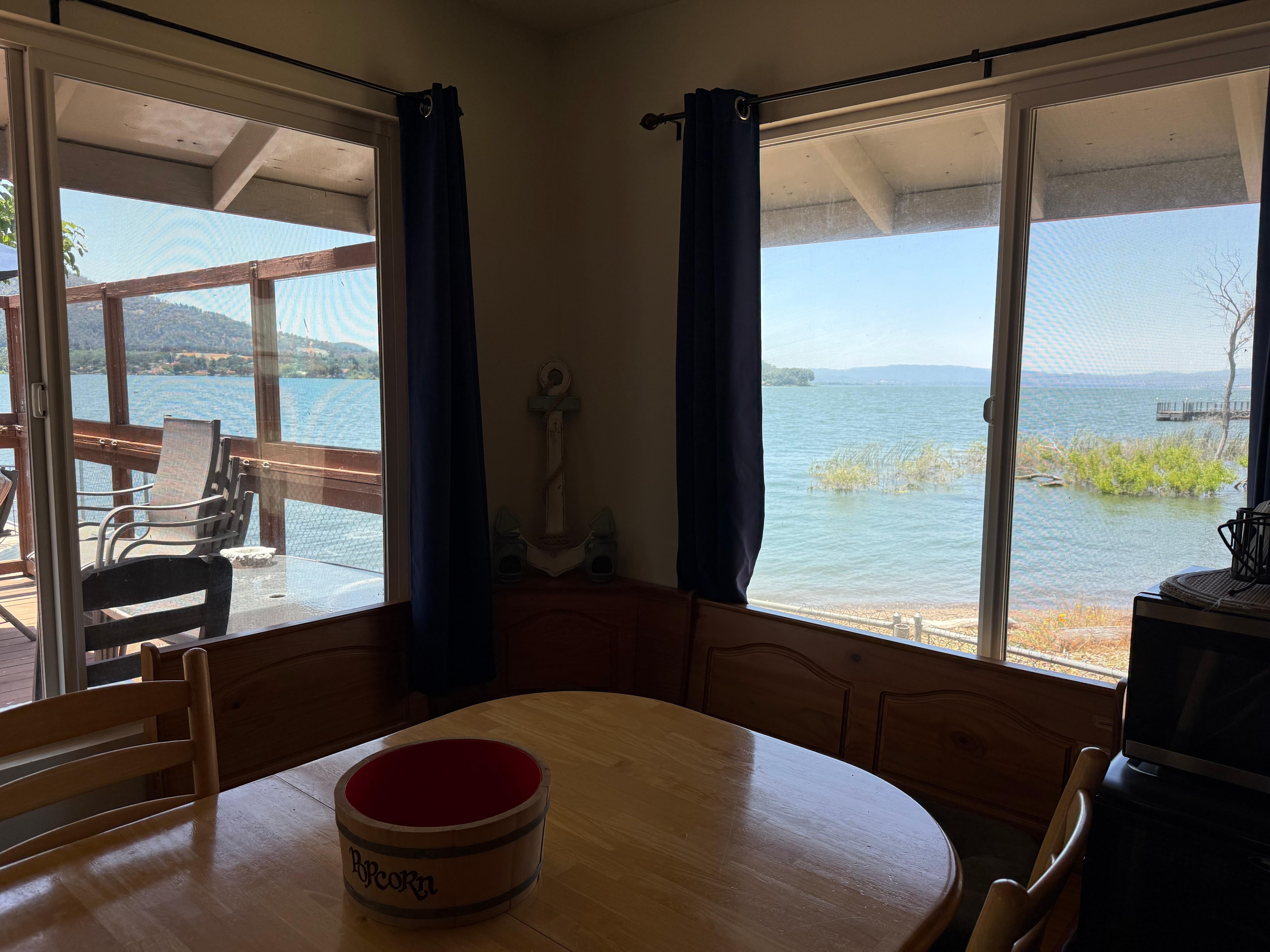 View from dining table