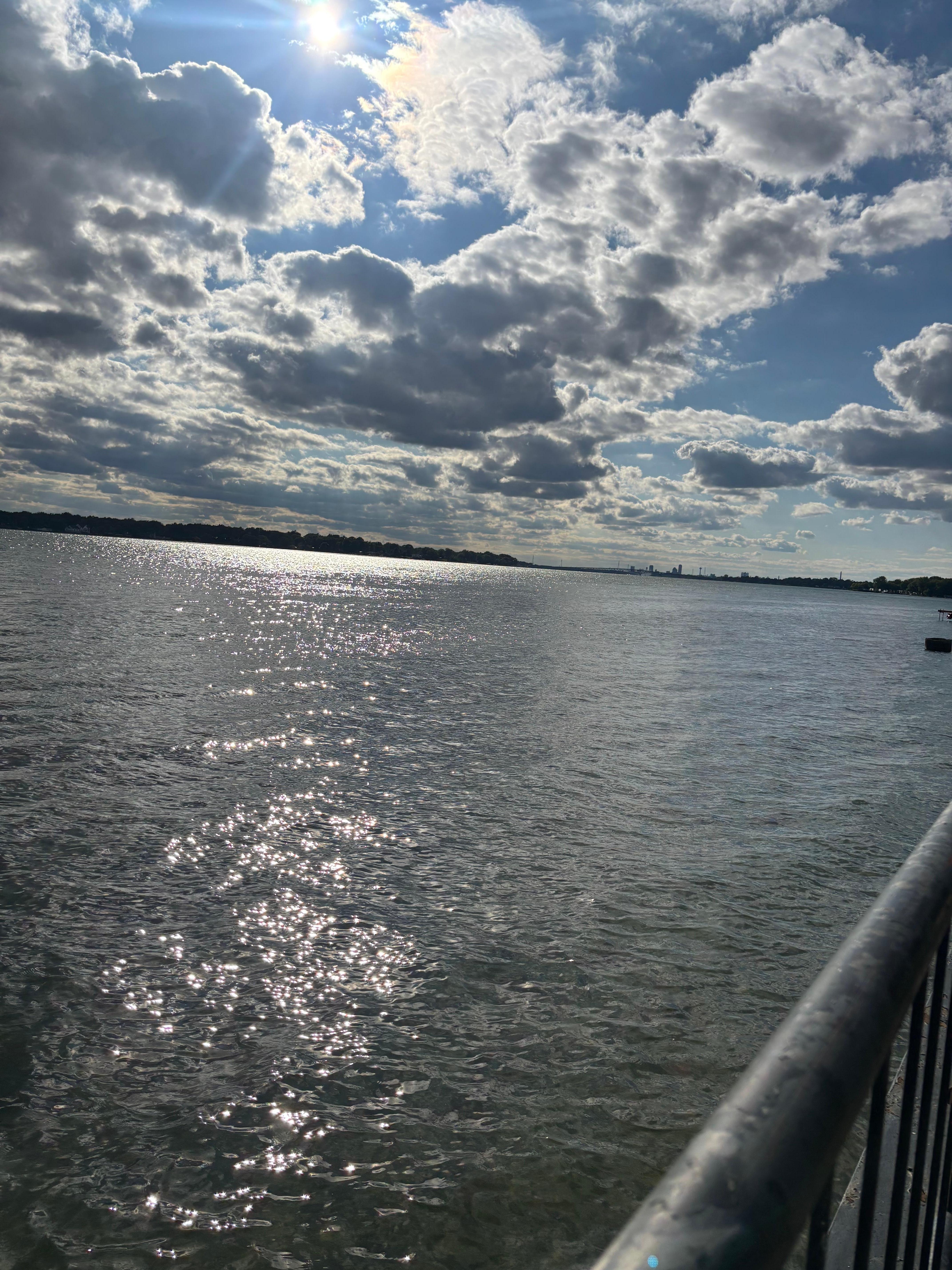 River behind the motel