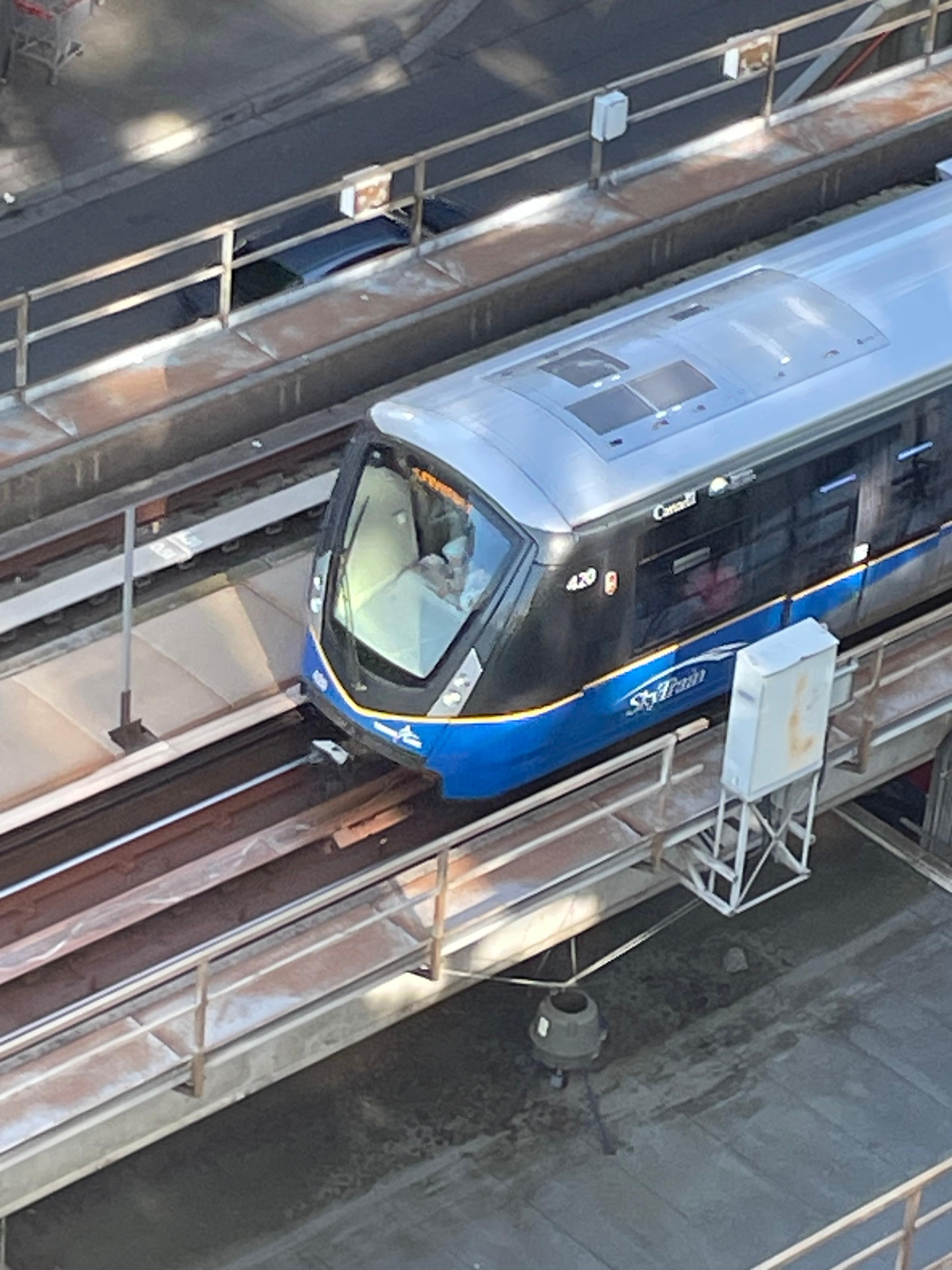 This is just below the balcony and the trains ran every couple of minutes all night long.