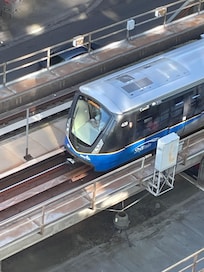 This is just below the balcony and the trains ran every couple of minutes all night long.