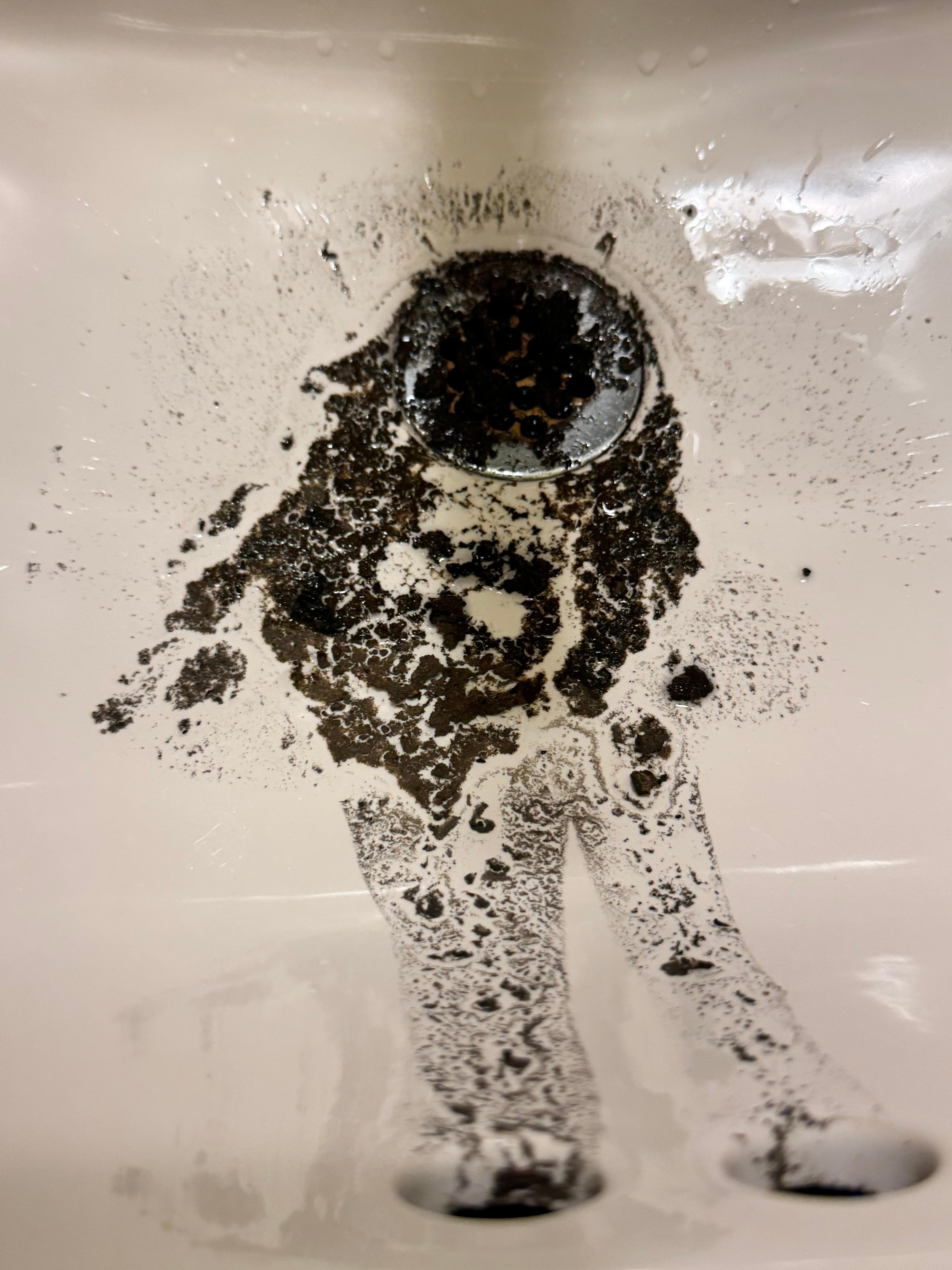 Bathroom sink at check in. 