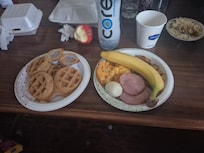 Breakfast is from 6am to 10am. Was a good breakfast for me being up at 9.