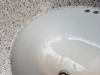 Hair's in the sink.