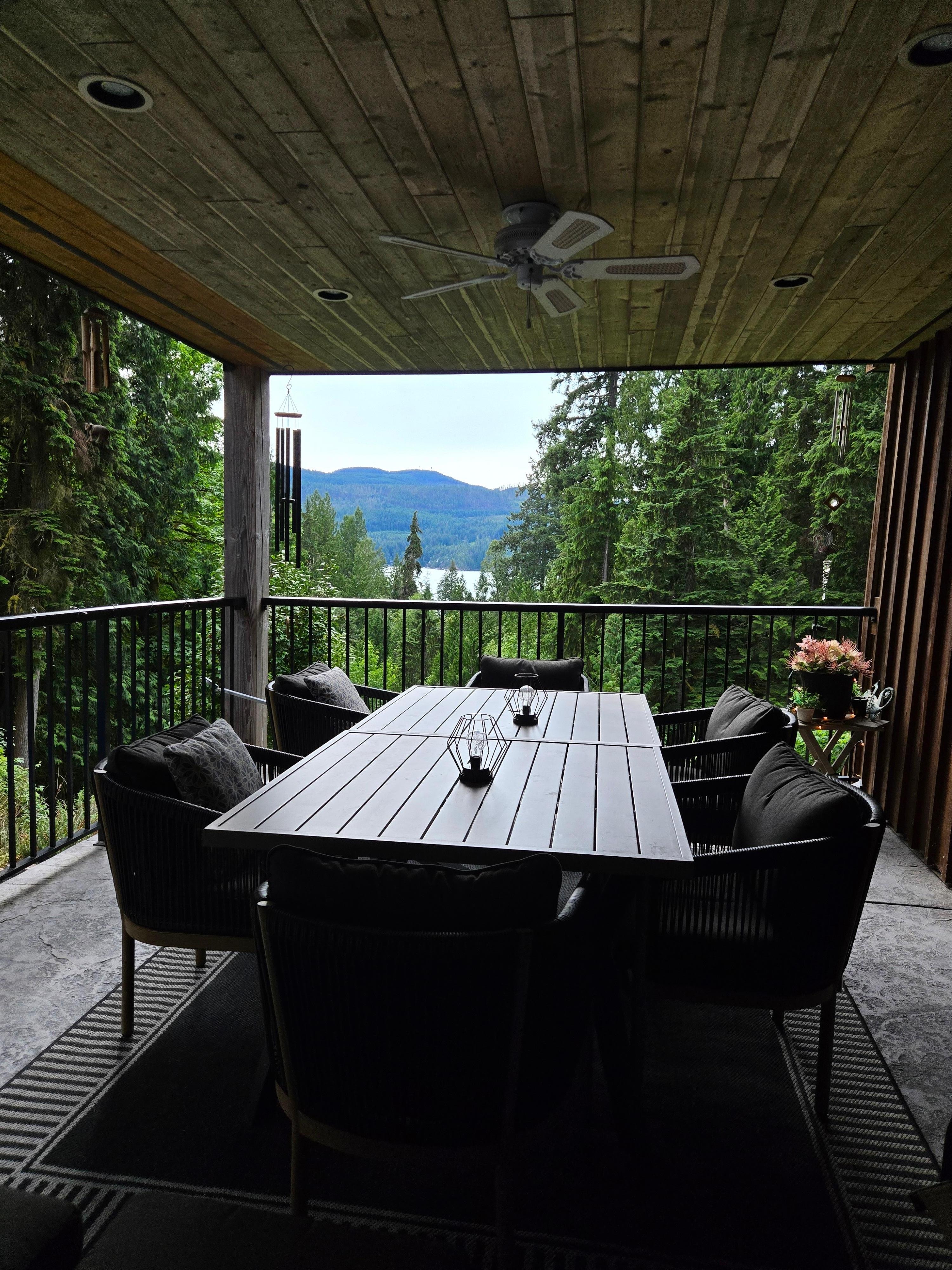 view from the balcony