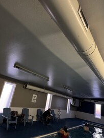 There was only one light in the pool area. It was very dark and I would say unsafe.