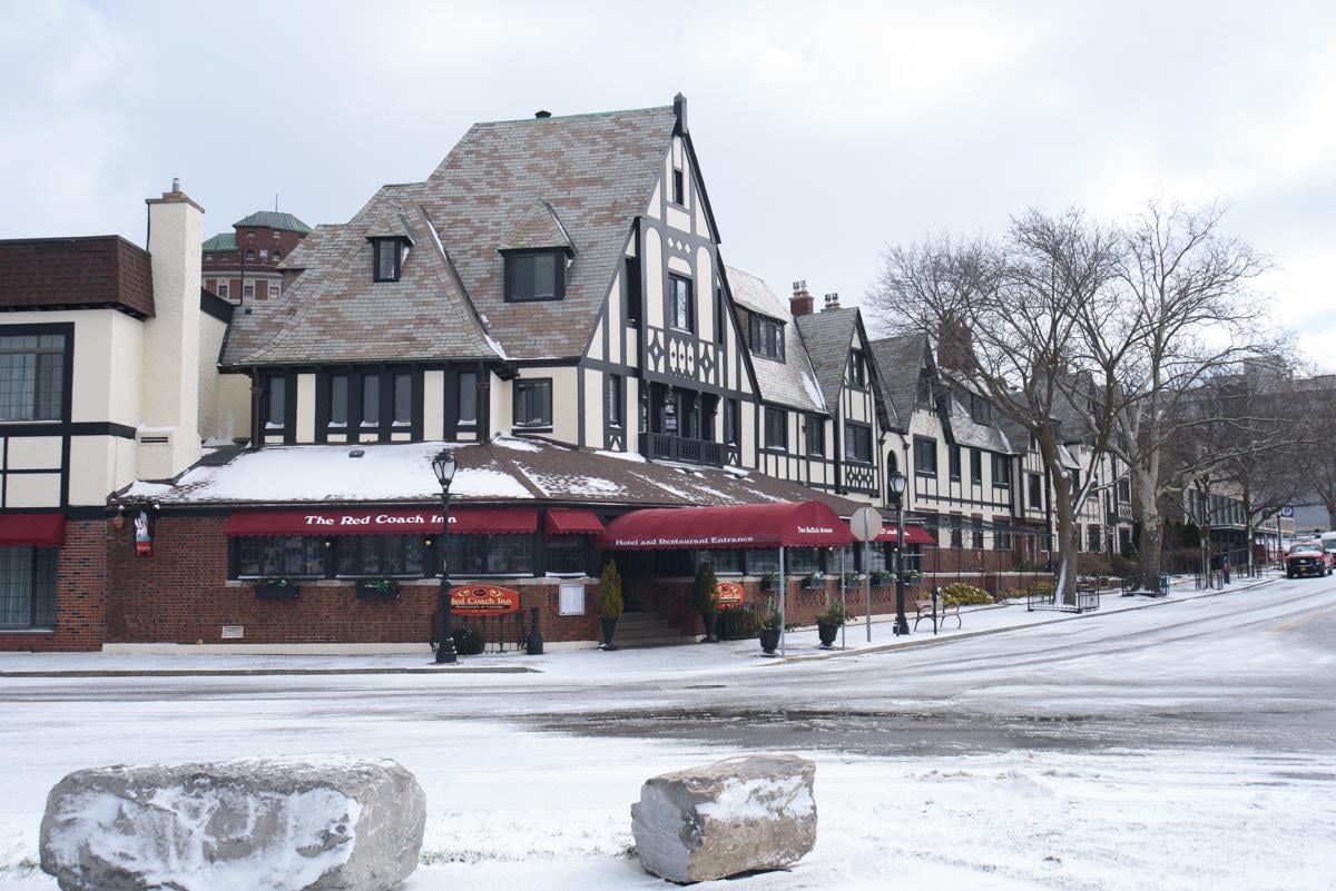 Red Coach Inn in the snow!