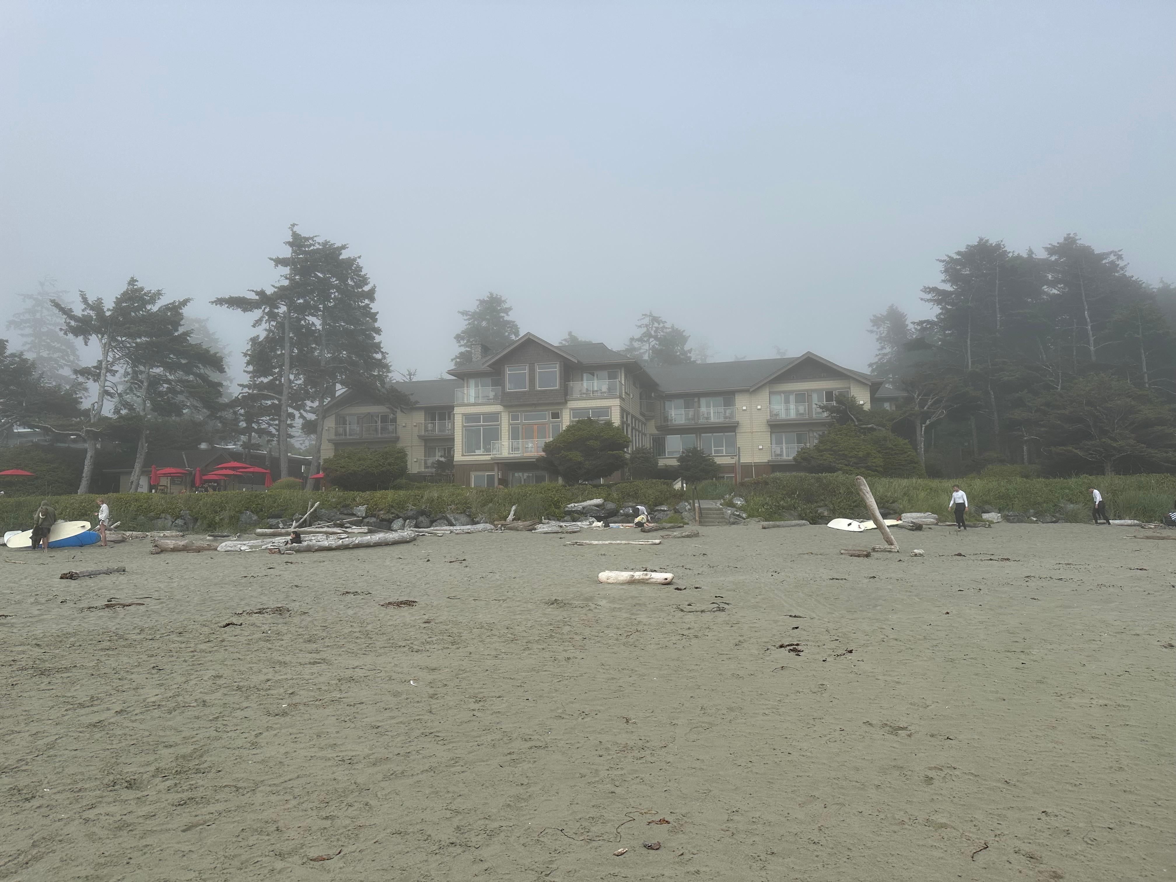 Fog rolls in towards resort
