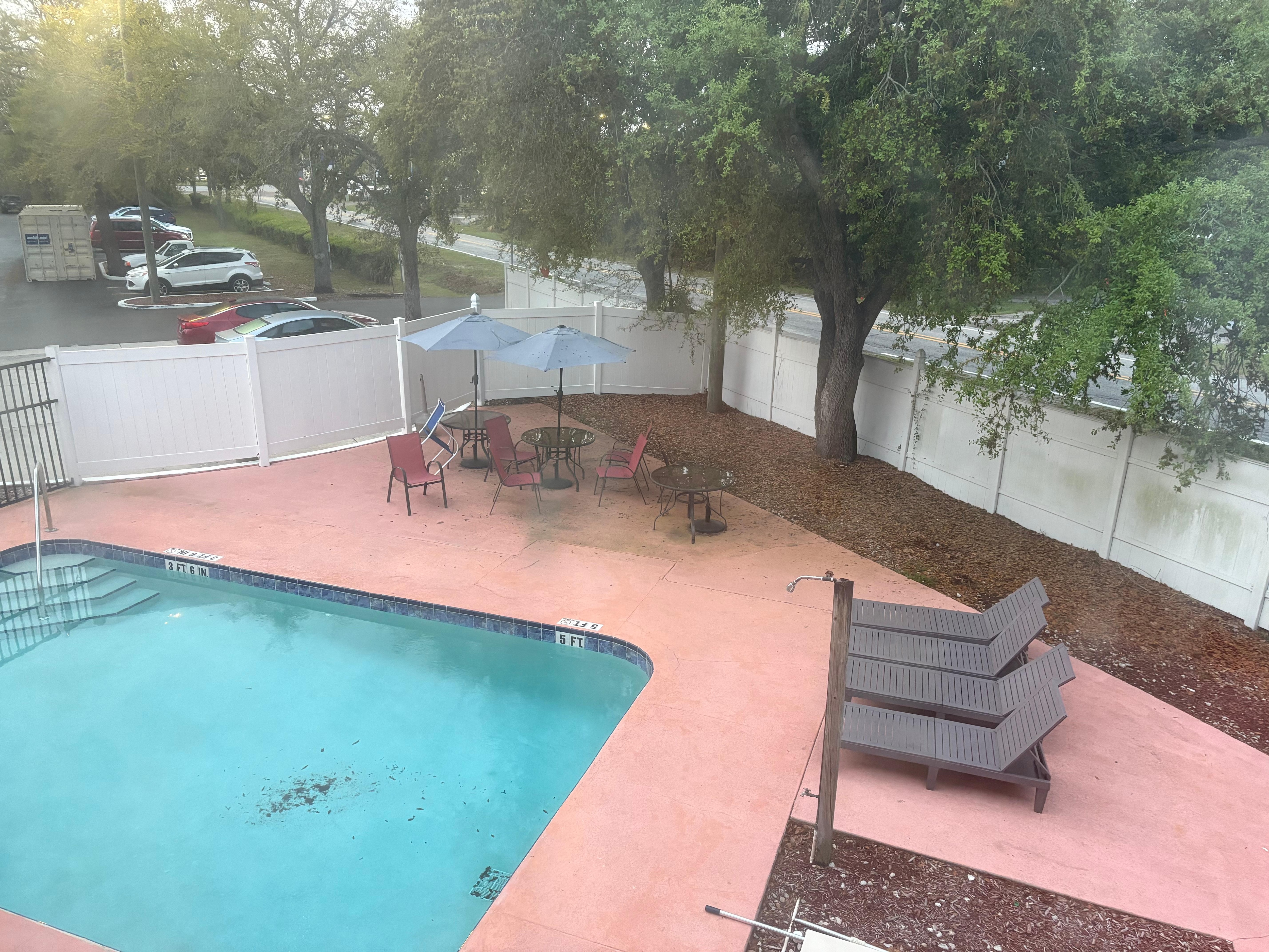 Debris at bottom of pool 