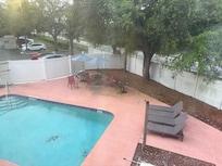 Debris at bottom of pool