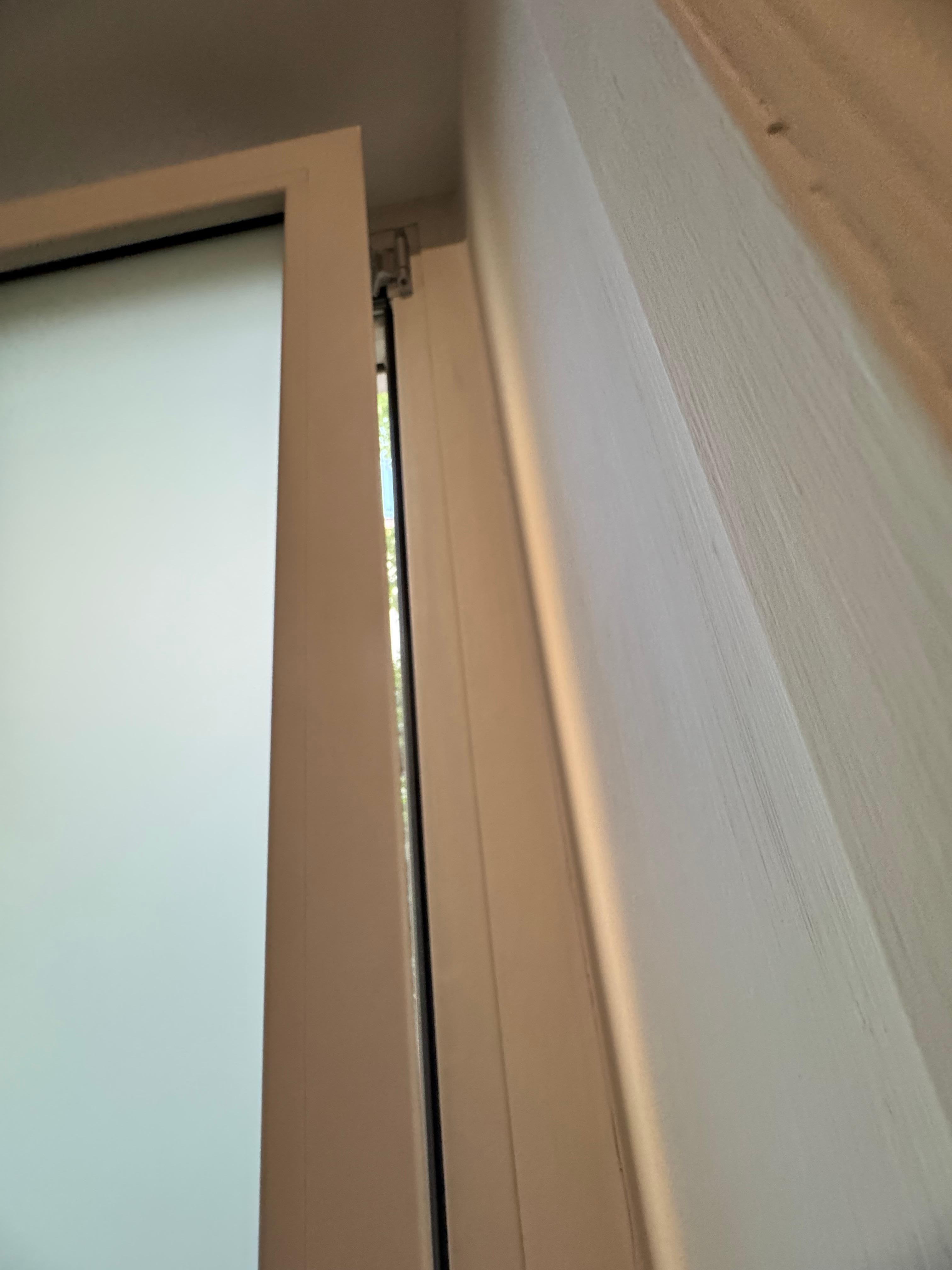 Broken off hinge.
