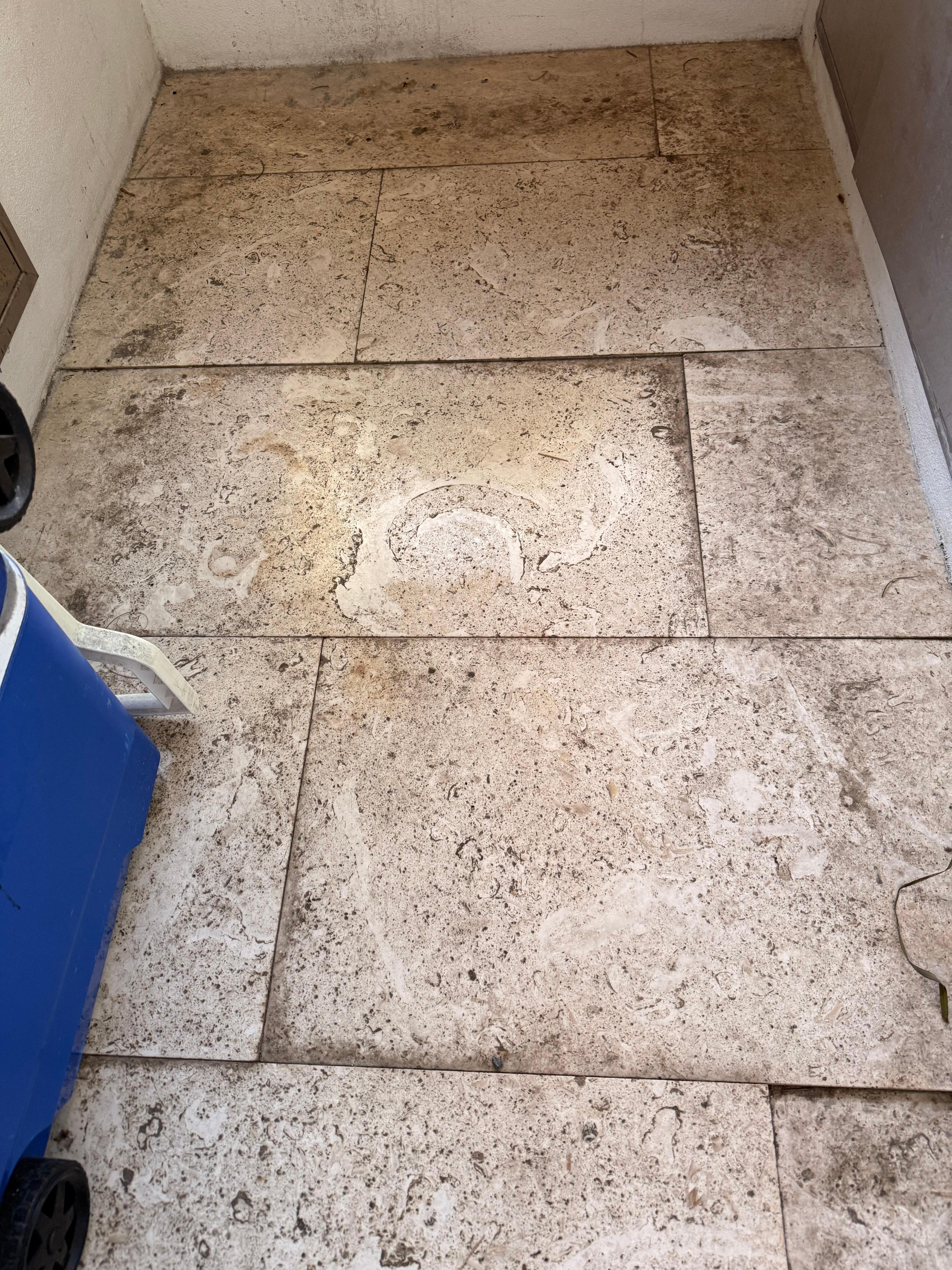 Floor in summer kitchen