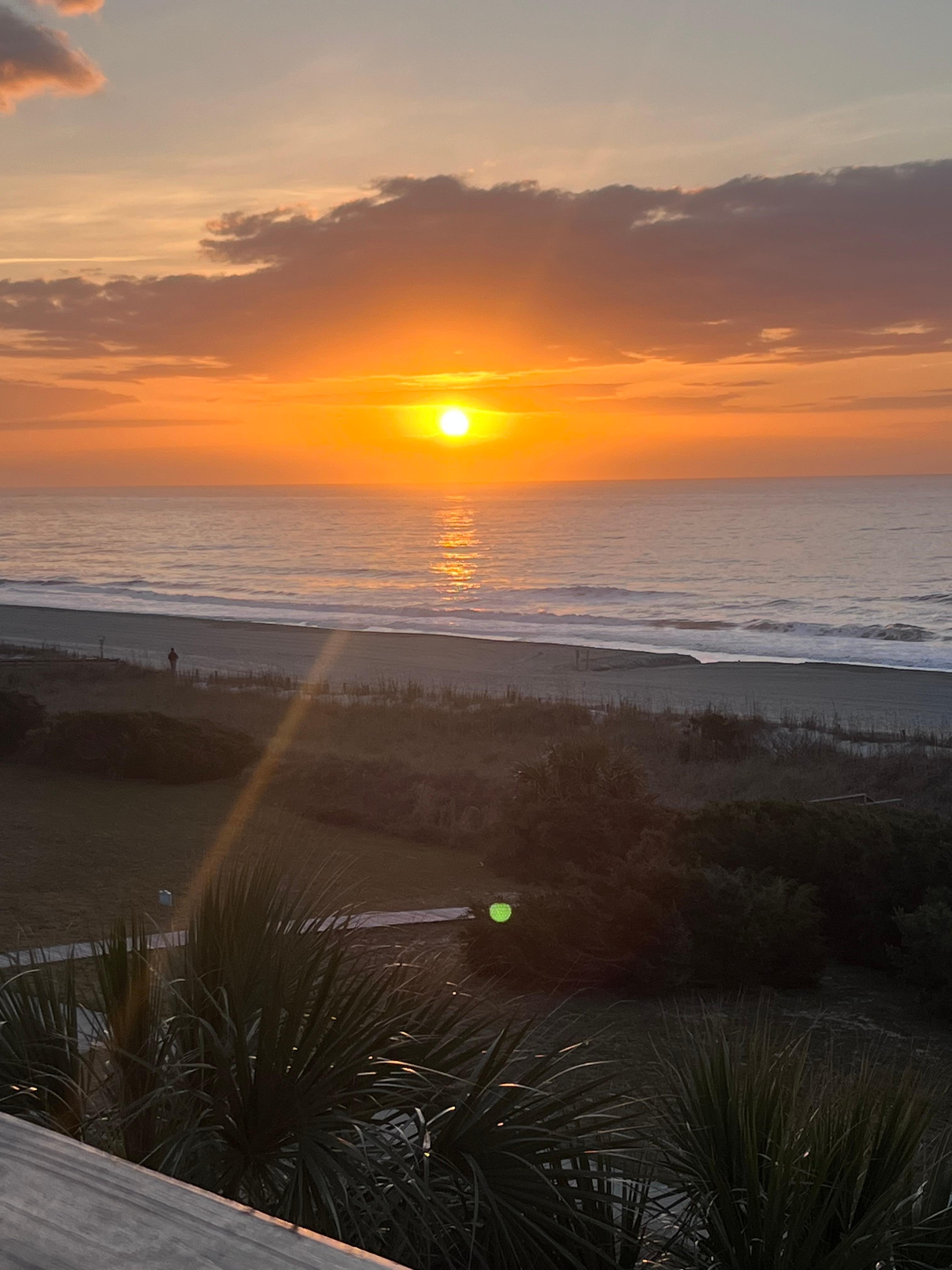 Sunrise from the balcony