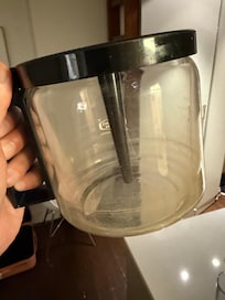 Dirty coffee pot.
