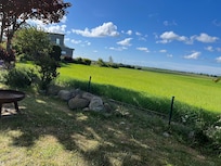 Blick aus dem Garten, freie Sicht