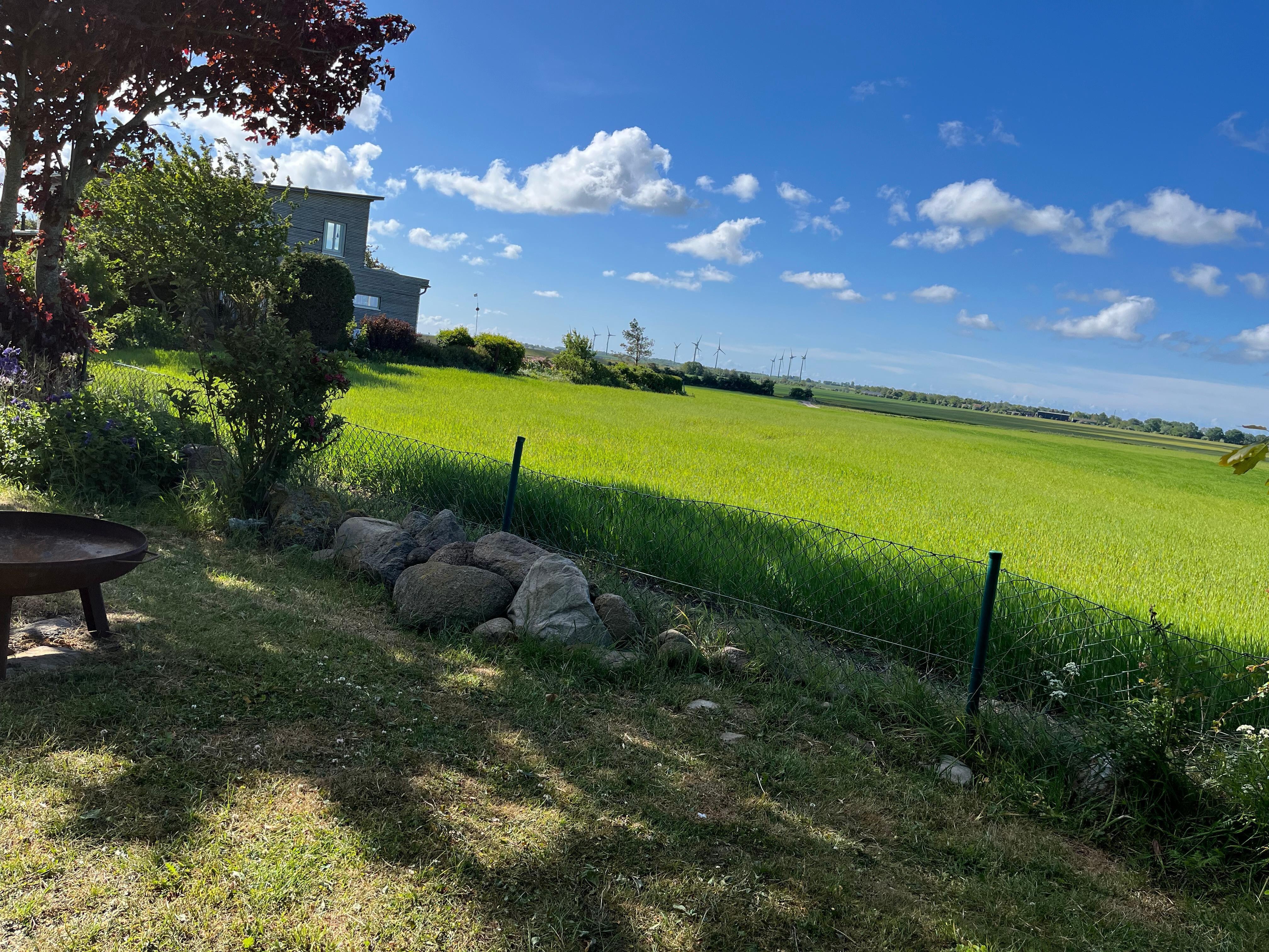 Blick aus dem Garten, freie Sicht