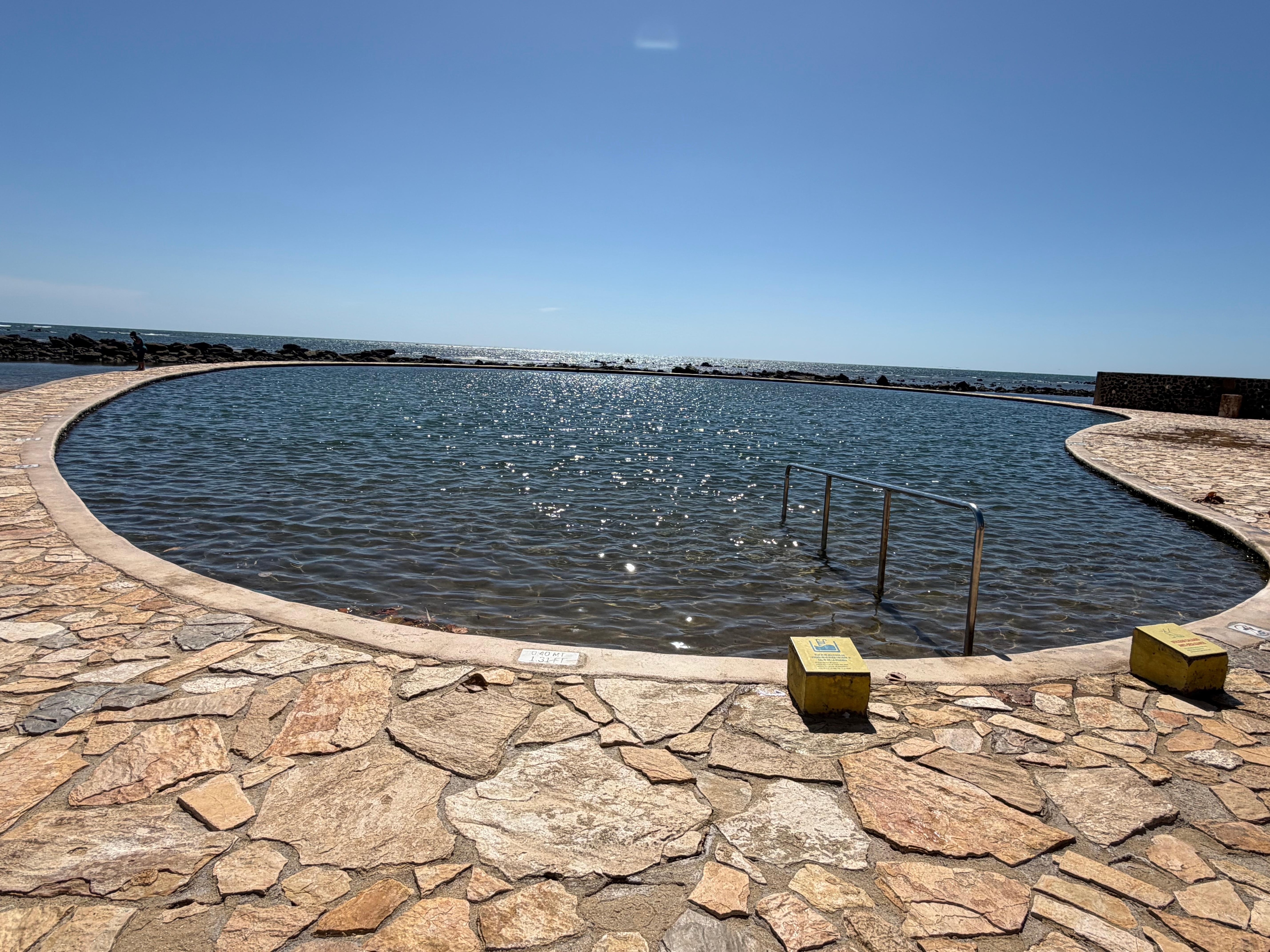 Natural ocean water pool. Which the tides refills it during high tide periods 