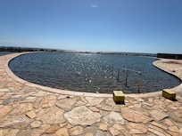 Natural ocean water pool. Which the tides refills it during high tide periods