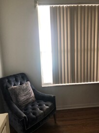 Master bedroom-neighbors can see through even to the master bathroom