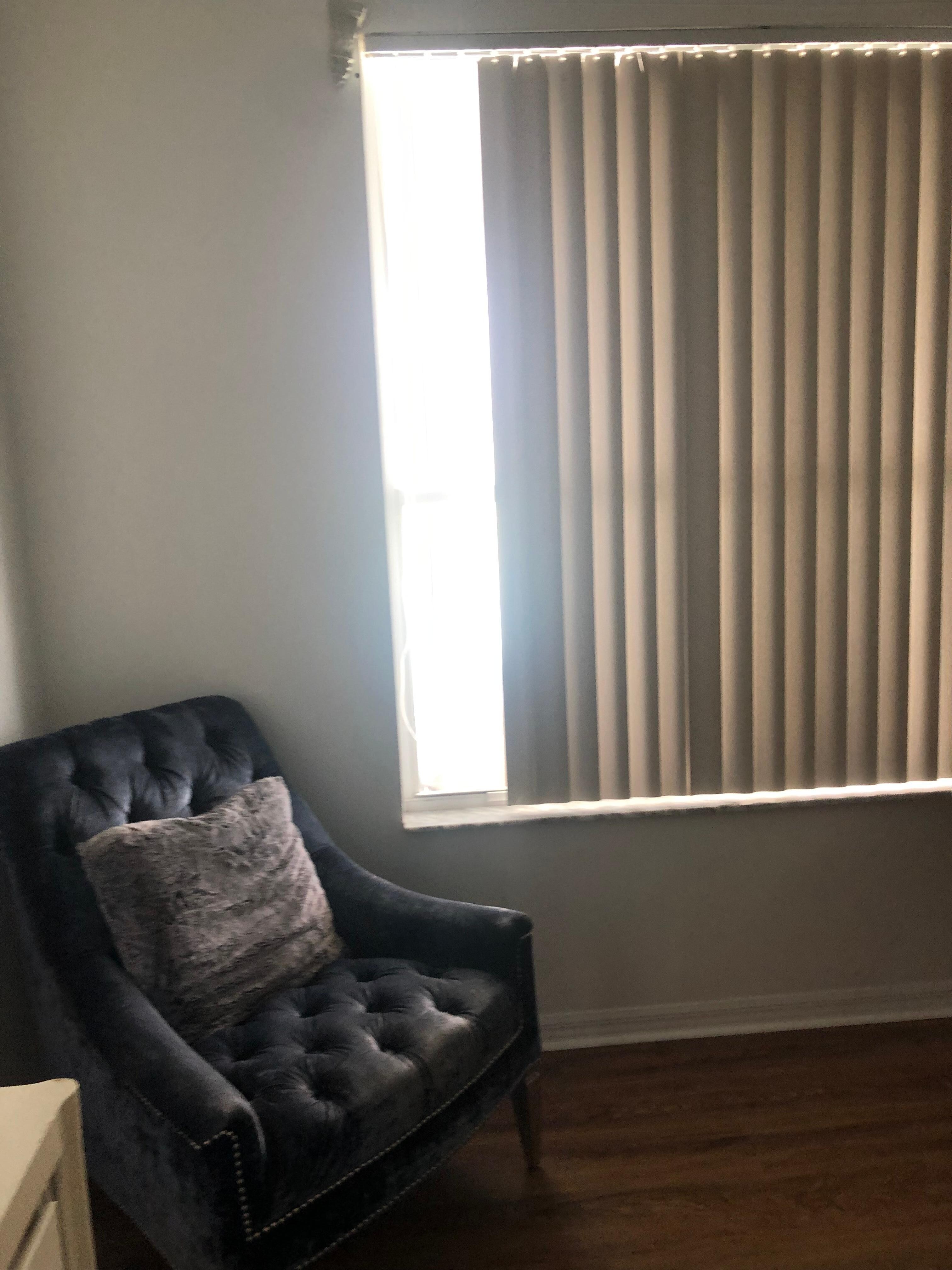 Master bedroom-neighbors can see through even to the master bathroom