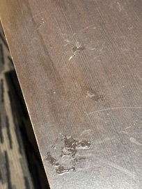 Weird stains on dresser/table