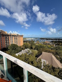 View of bay out by the pool