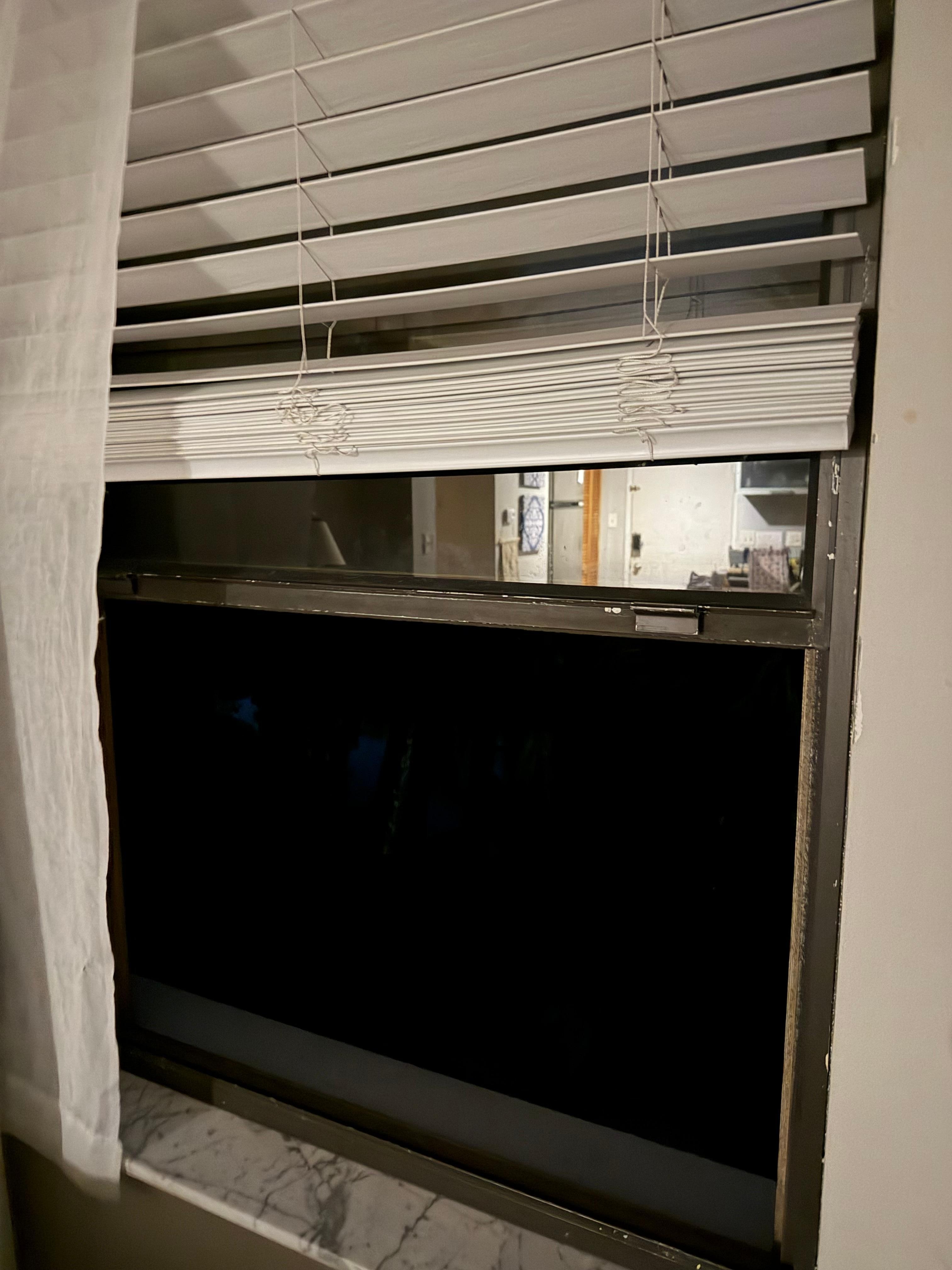 all windows open upon arrival, with no screens