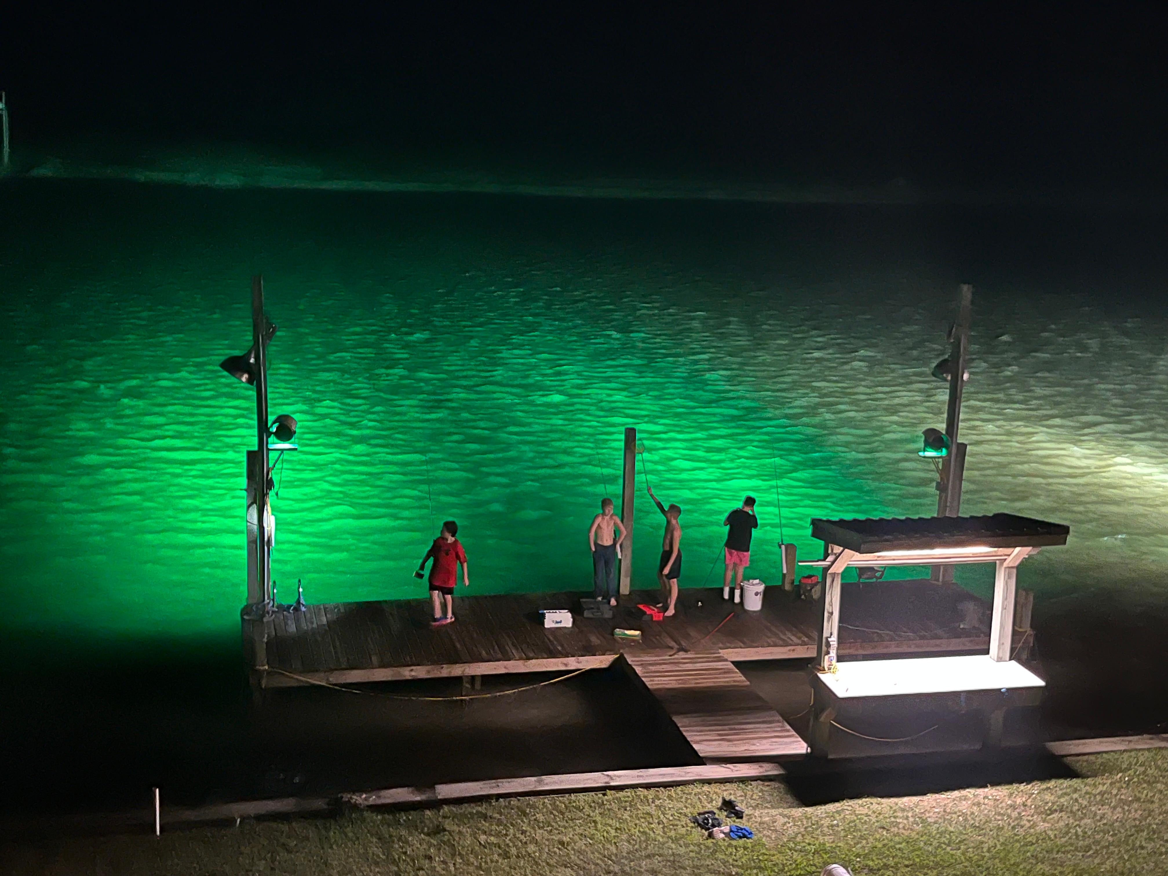 Green light- fishing @ night