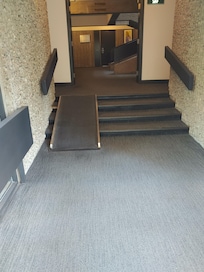 Typical corridor with ramp