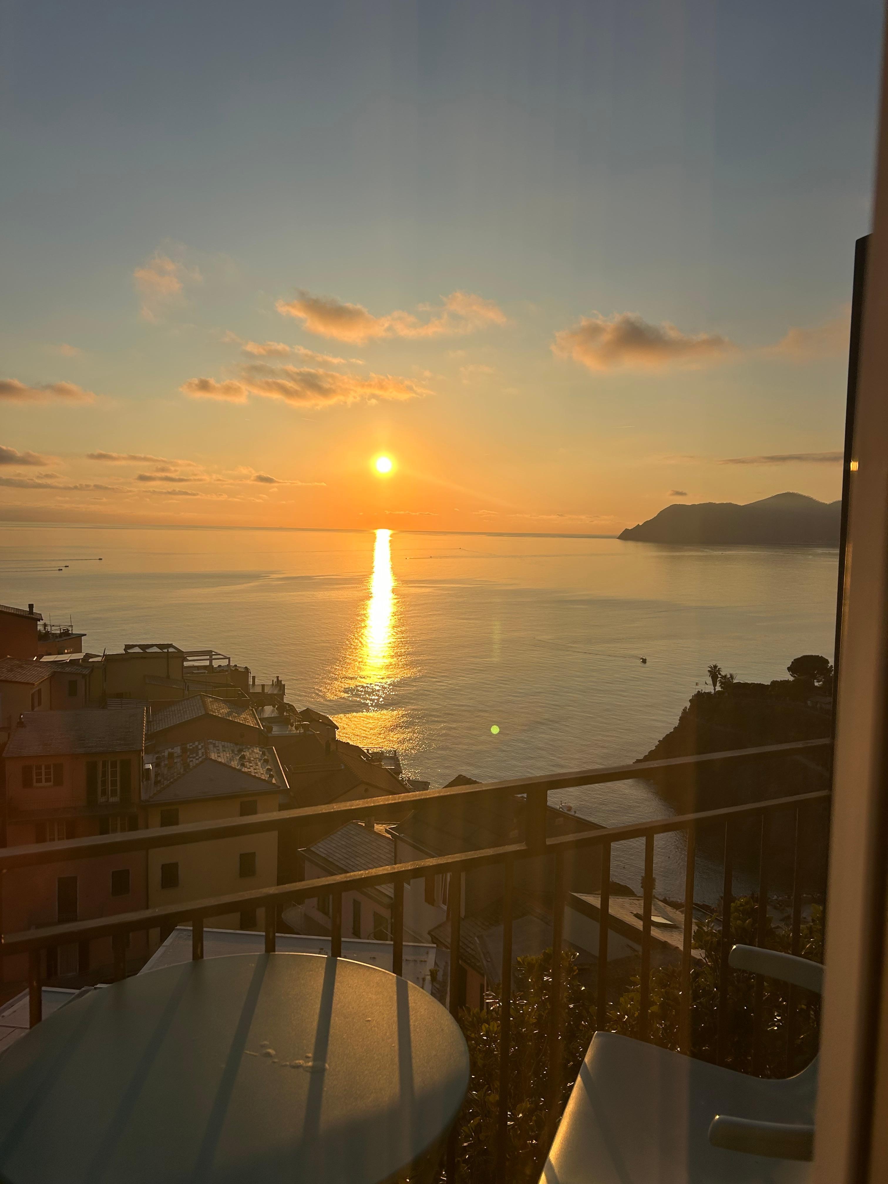 Sunset view from room 