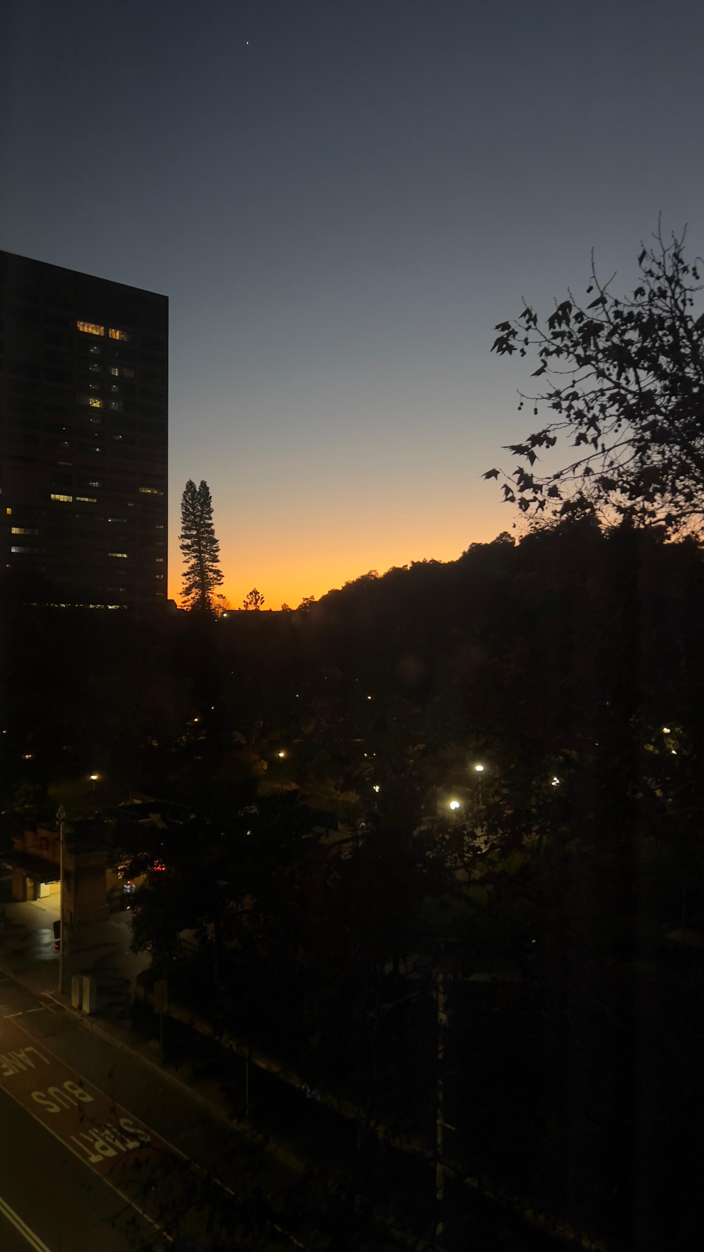 Sunrise seen from from our room