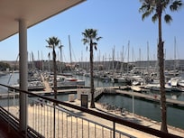 Blick vom Balkon