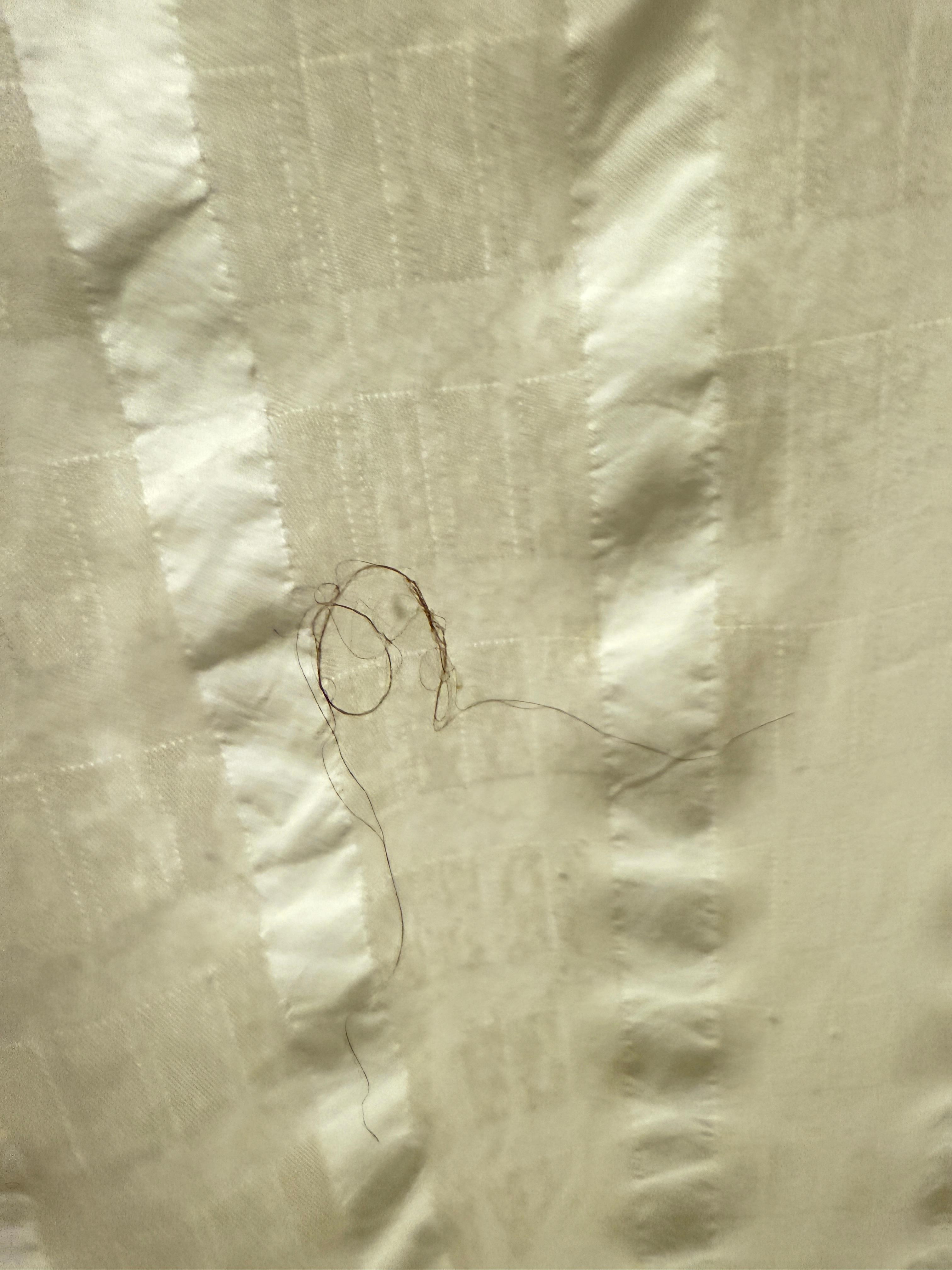 Hair on shower curtain 