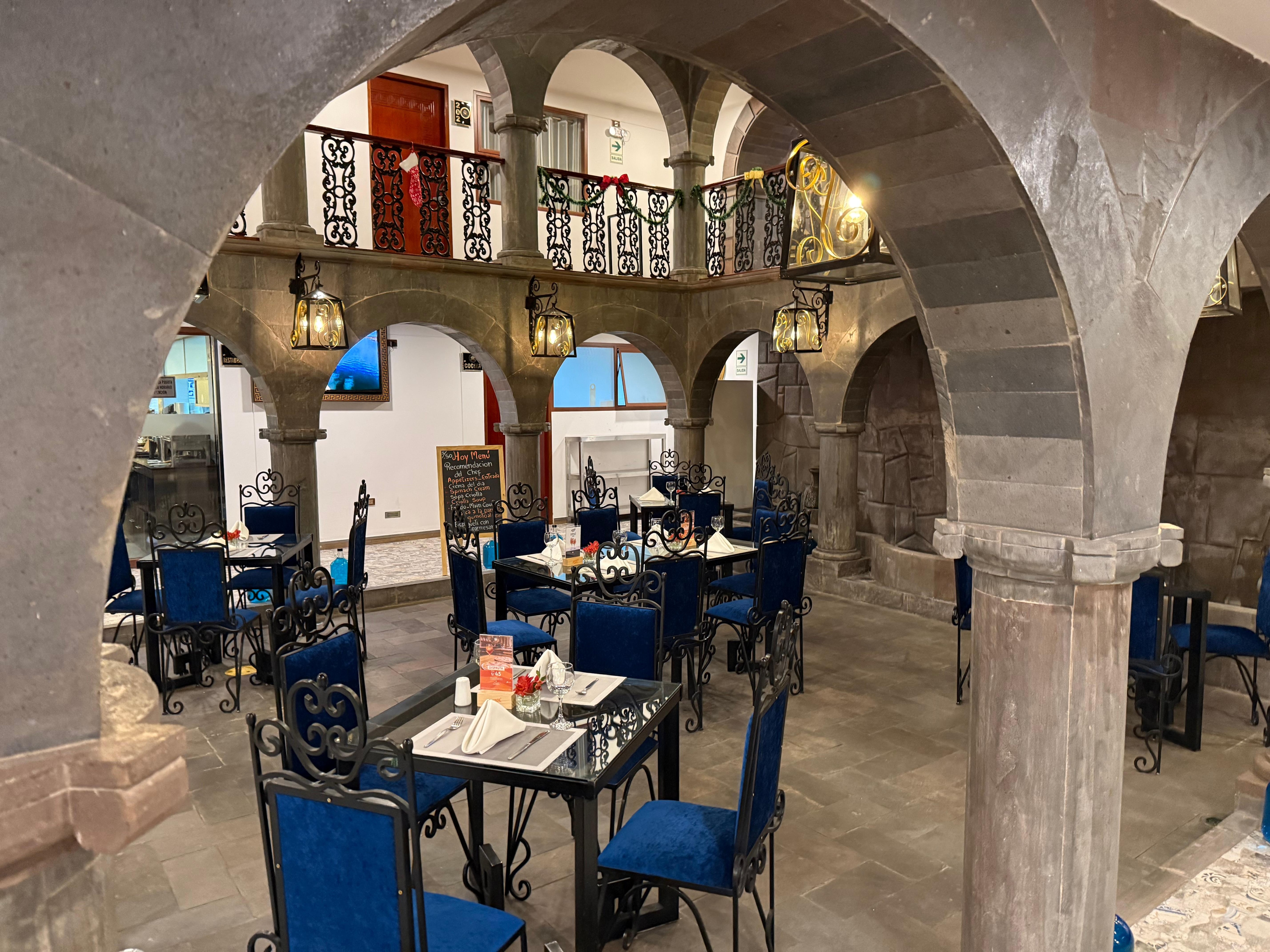 One of the dining areas