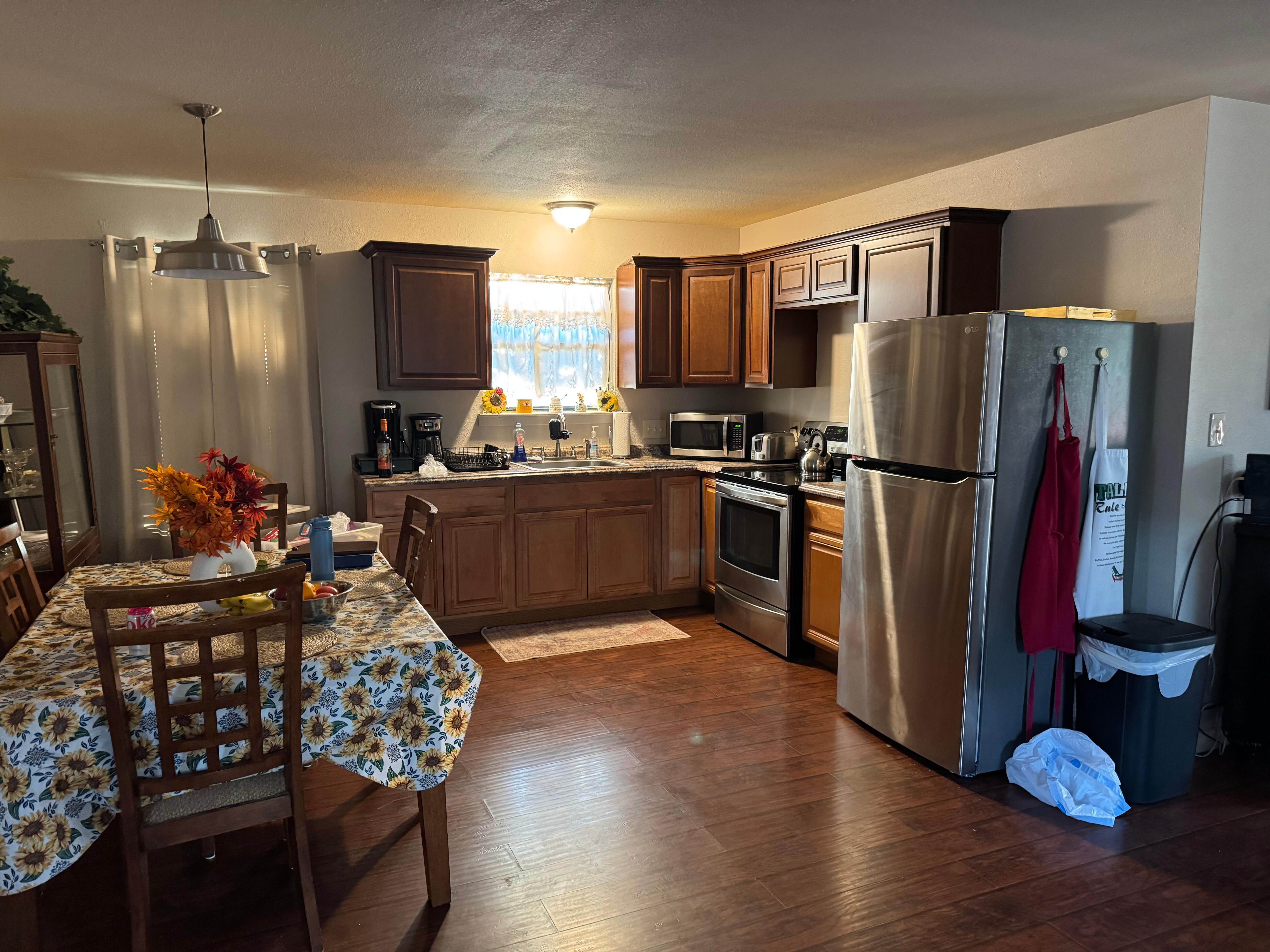 Cooked our own breakfasts and dinners