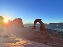 Sunrise at Delicate Arch