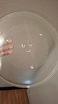 The microwave plate or microwave hadn't been cleaned.