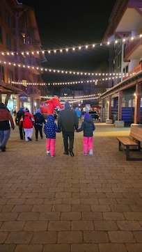 Walking back after exploring central village