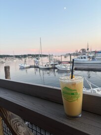 Starting vacation off right- a view and a cocktail!