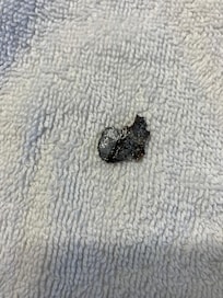 One of the individual pieces of the slime