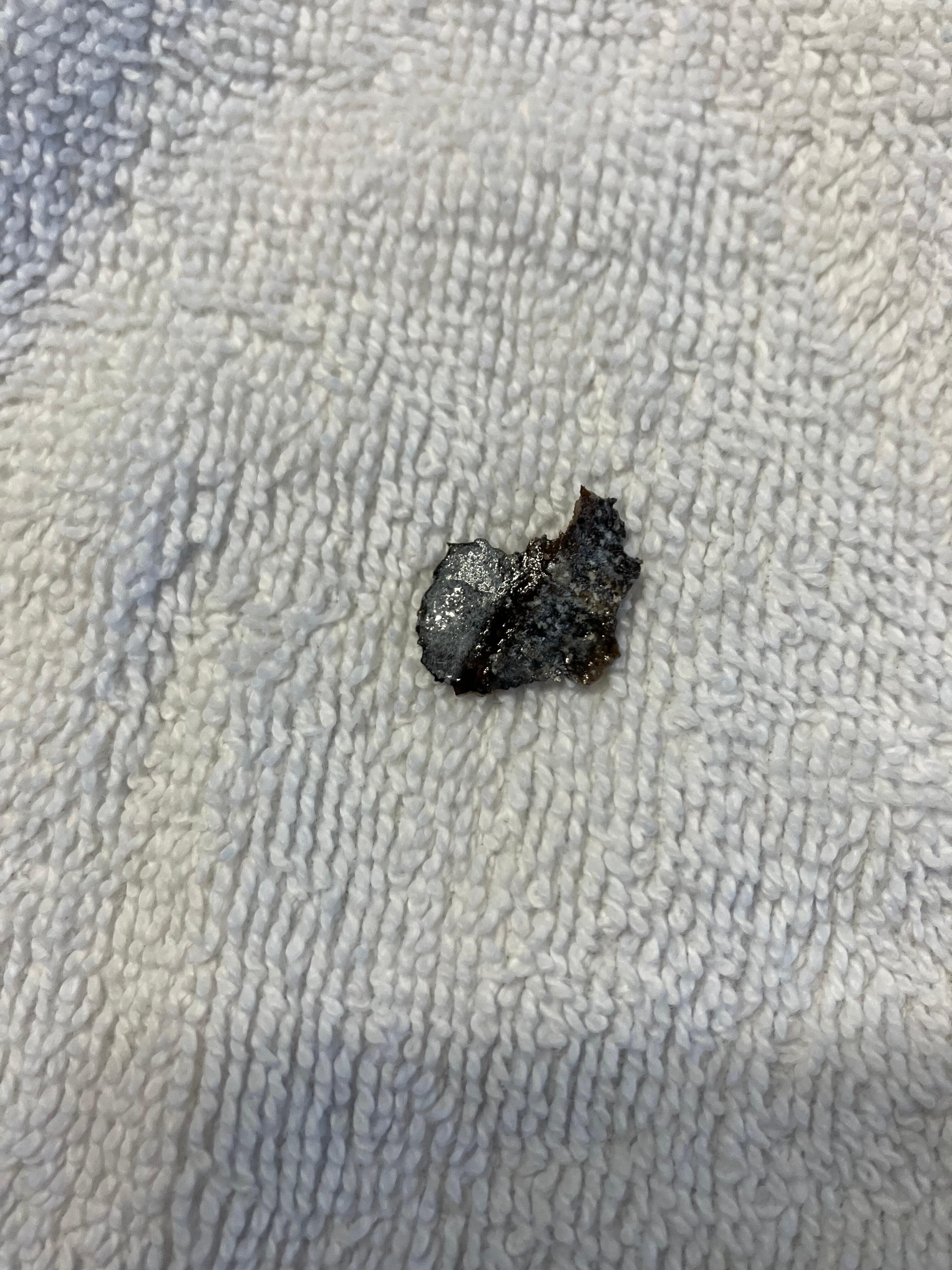 One of the individual pieces of the slime 