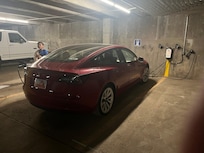 Fast 32 amp EV charger in garage